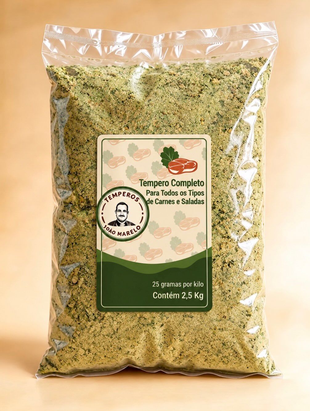 Tempero completo para carnes e saladas, pacote de 2,5 kg do Clube dos Assados